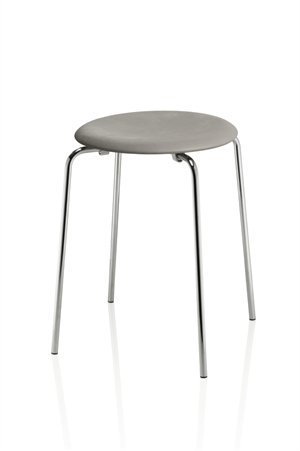 Fritz Hansen - skammel - Dot™ - Lava Grey/Chrome